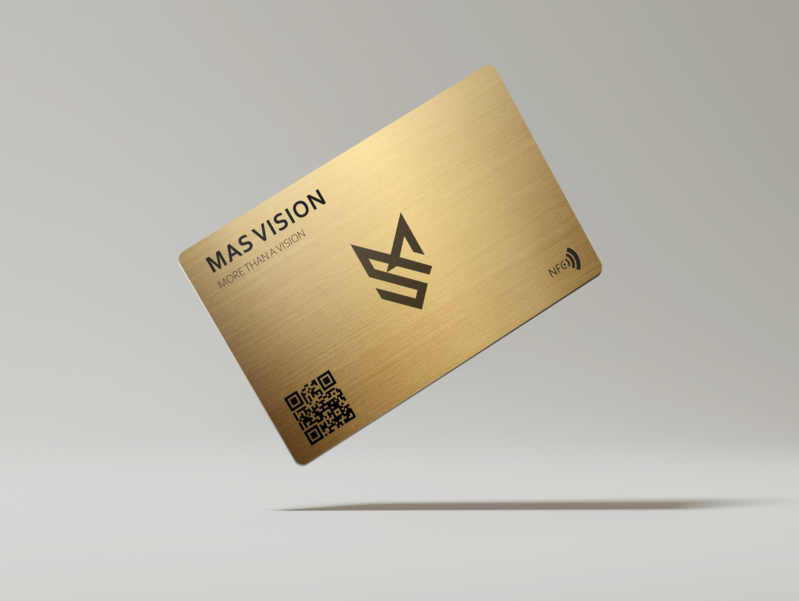Gold metal card