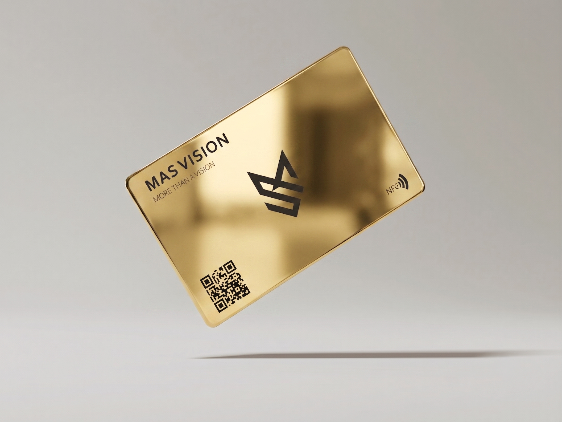 Gold metal card